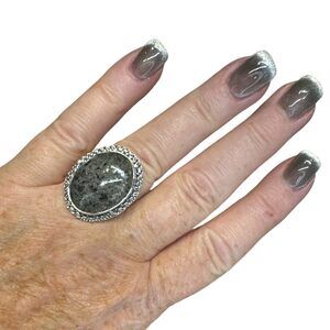 Yooperlite Solid 925 Sterling Silver Ring 7.5